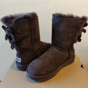 genuine twinface sheepskin & shearling bailey bow corduroy boot